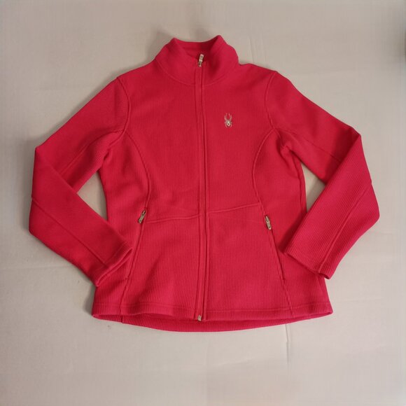 Spyder Endure Core Mid Weight Full Zip Sweater Jacket Pink Women’s Size L EUC - Picture 6 of 16